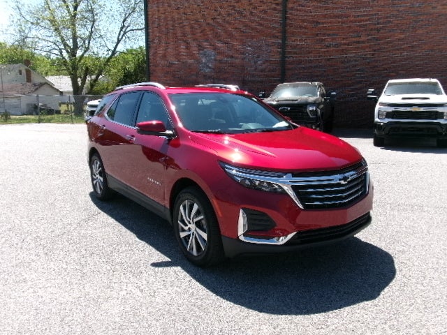 2024 Chevrolet Equinox Premier in Radiant Red Tintcoat — front three-quarter view